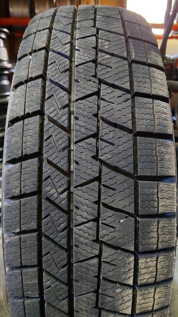 ★送料無料★ 155/70R13 2020年製 9分山 ダンロップ WINTERMAXX 03 1本/中古スタッドレスタイヤ(冬タイヤ) ミライース N7059_F_画像2