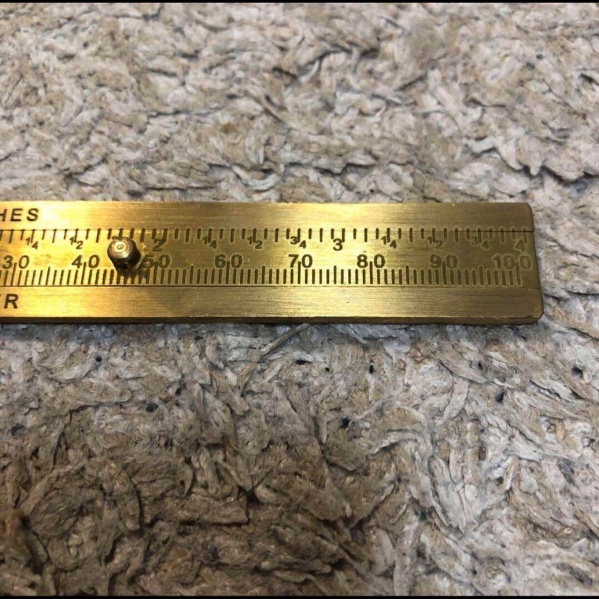 【新品】　真鍮　ブラスノギス　4inch10cm ポケットノギス　ゴールド　DIY 工具　計測機器　真鍮製アナログノギス