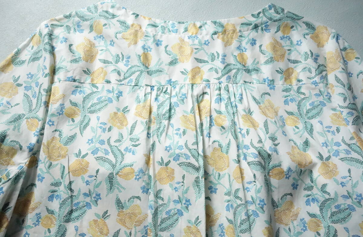 2019 beautiful goods NIMES Nimes *LIBERTY Liberty floral print tana loan no color blouse F yellow group *15400 jpy 