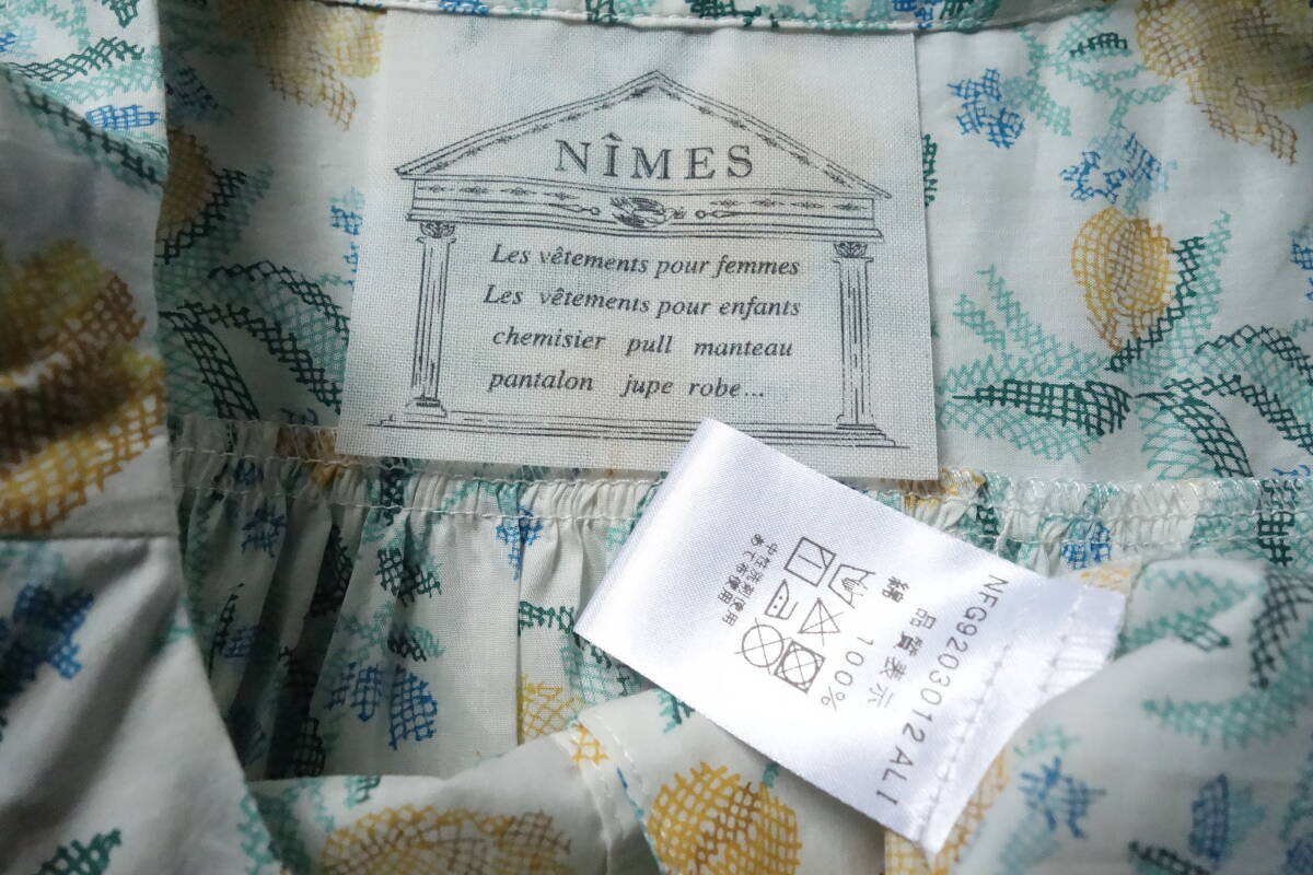 2019 beautiful goods NIMES Nimes *LIBERTY Liberty floral print tana loan no color blouse F yellow group *15400 jpy 