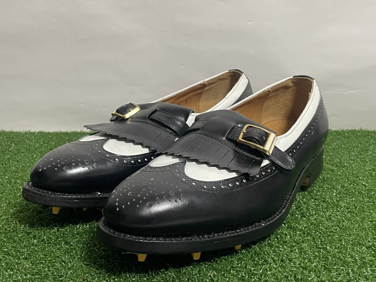 Johnston & Murphy ジョンストン & マーフィー ローファー 25.5cm 本革 クラシックスタイル ゴルフシューズ US 7 1/2 レア 未使用