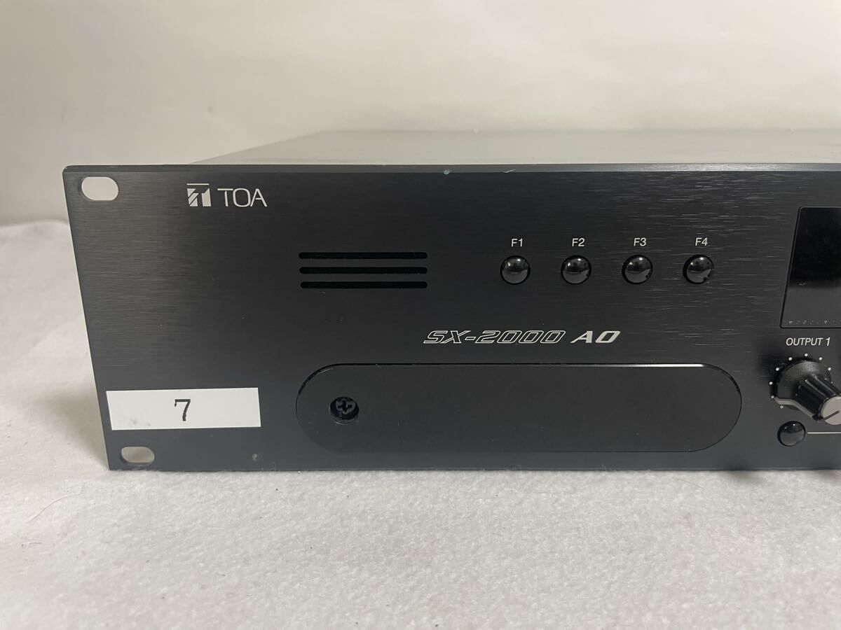 TOA スマートマトリクス 音声出力ユニット SX-2000AO EIA規格 8オーディオ出力 放送システム 現状品_画像2