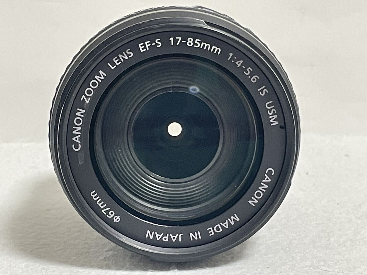 CANON EF-S 17-85mm F5.6 IS USM lens with cover simple operation verification ending present condition goods 