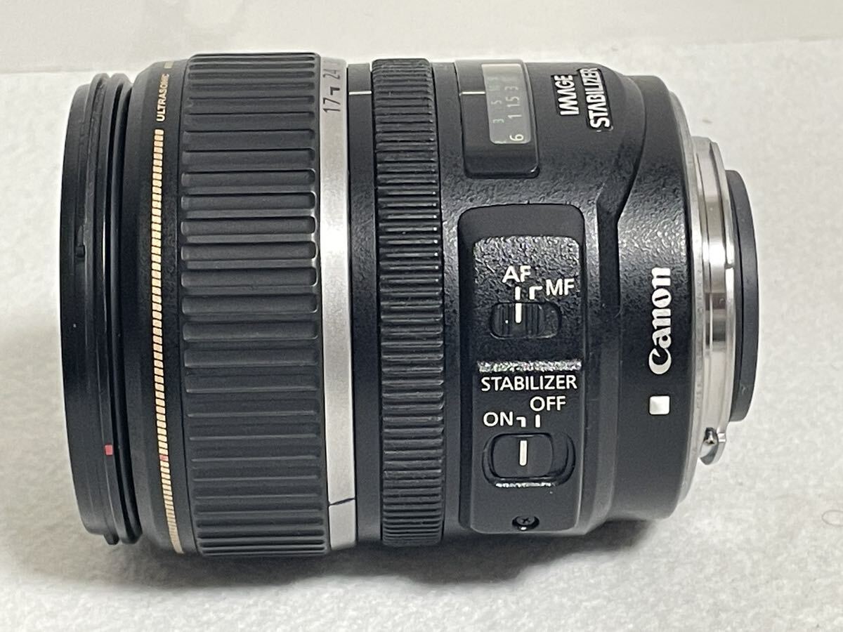 CANON EF-S 17-85mm F5.6 IS USM lens with cover simple operation verification ending present condition goods 