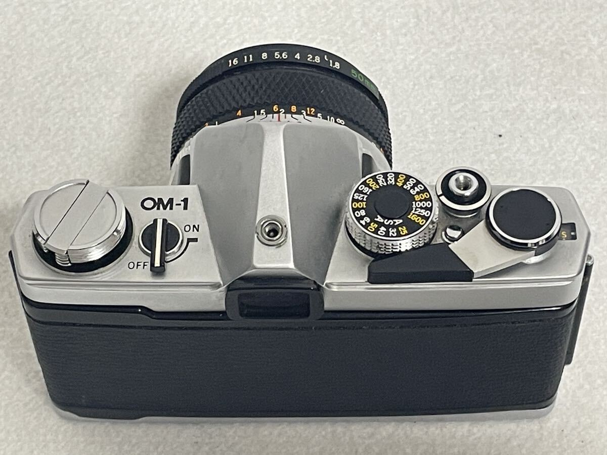OLYMPUS オリンパス OM-1 F.ZUIKO AUTO-S f1.8 50mm フィルム一眼レフカメラ シャッターOK 現状品の画像4