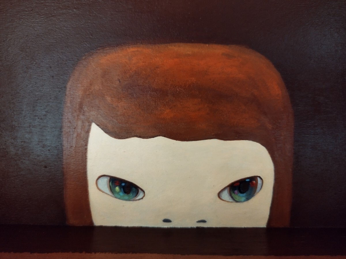 【模写】奈良美智 Yoshitomo Nara A Sinking Island Floating in a Sea Called Space-1 acrylic on wood 引き出し 30CM の画像2