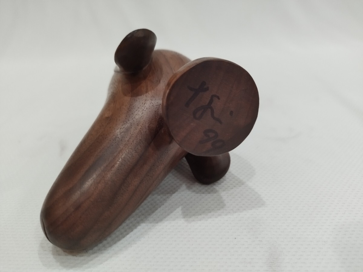 [ copy ] Nara beautiful .yoshitomo nara The Prototype of the Head of Morioka Pup walnut 10CM