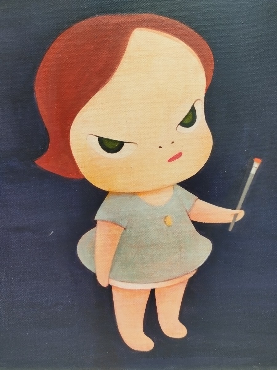 【模写】奈良美智 Yoshitomo Nara Sleepless Night (with Paint Brush) Acrylic on canvas 30cmの画像2