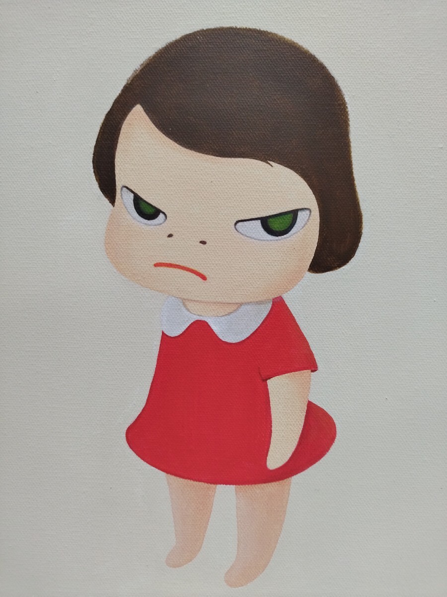 【模写】奈良美智 Yoshitomo Nara Knife Behind Back Acrylic on canvas 30cmの画像2