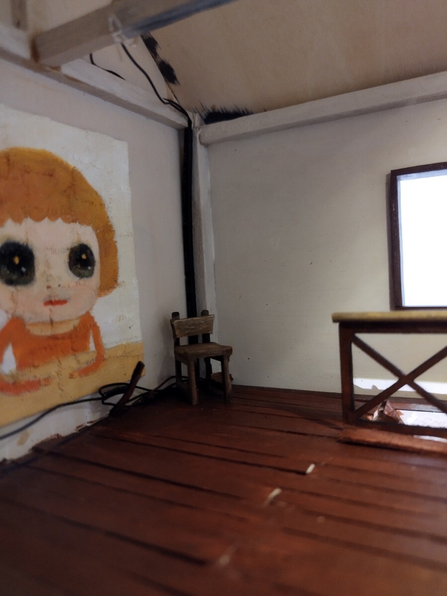 【模写】奈良美智 Yoshitomo Nara Our Thai House Nano acrylic on wooden panel and acrylic on cotton mounted on canvas 30CMの画像7