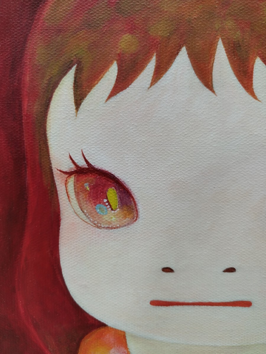 【模写】奈良美智 Yoshitomo Nara Hothouse Doll Acrylic on canvas 30*30cm_画像3