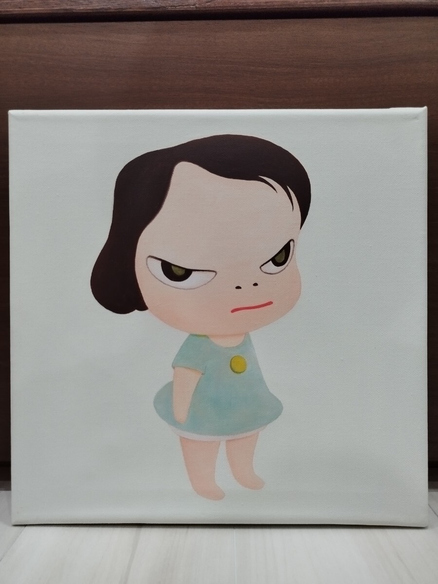 【模写】奈良美智 Yoshitomo Nara Frog Girl Acrylic on canvas 30*30cmの画像1