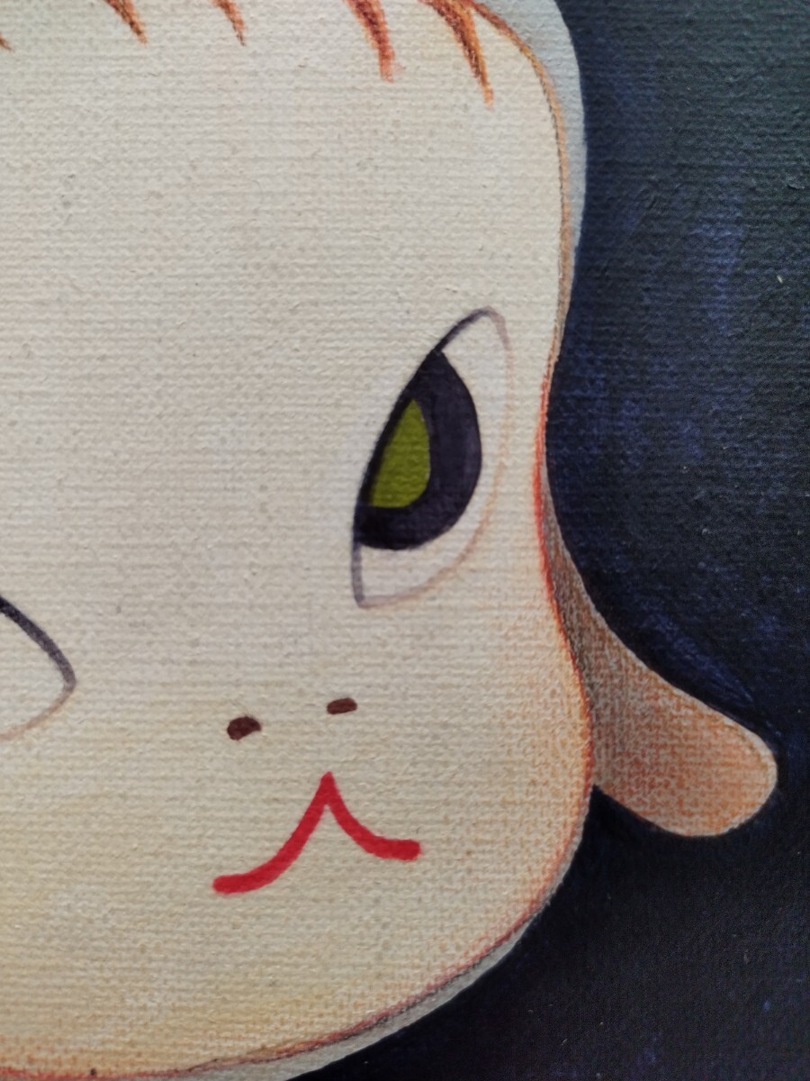 【模写】奈良美智 Yoshitomo Nara Sleepless Night (Sitting) Acrylic on canvas 30*30cmの画像3