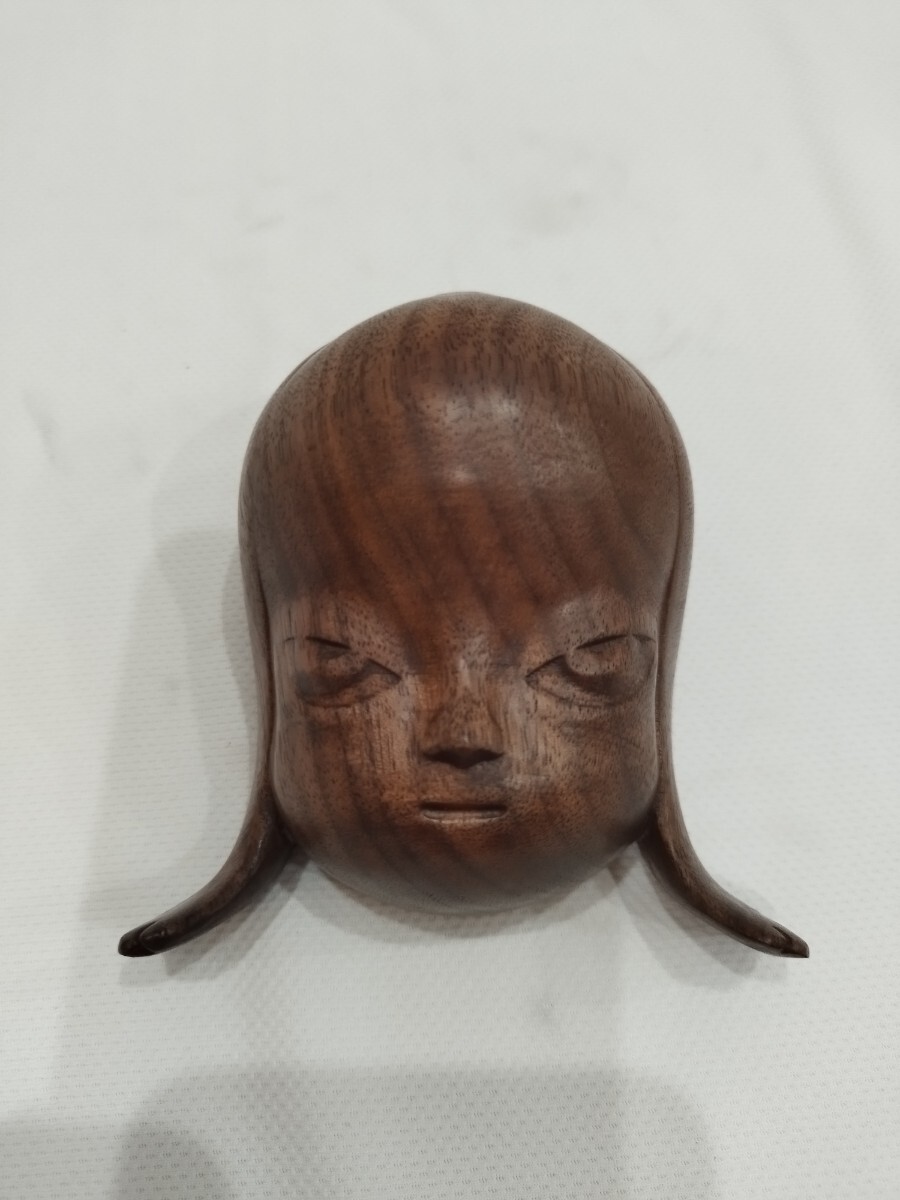 [ copy ] Nara beautiful .yoshitomo nara Amuro Girl walnut 10CM