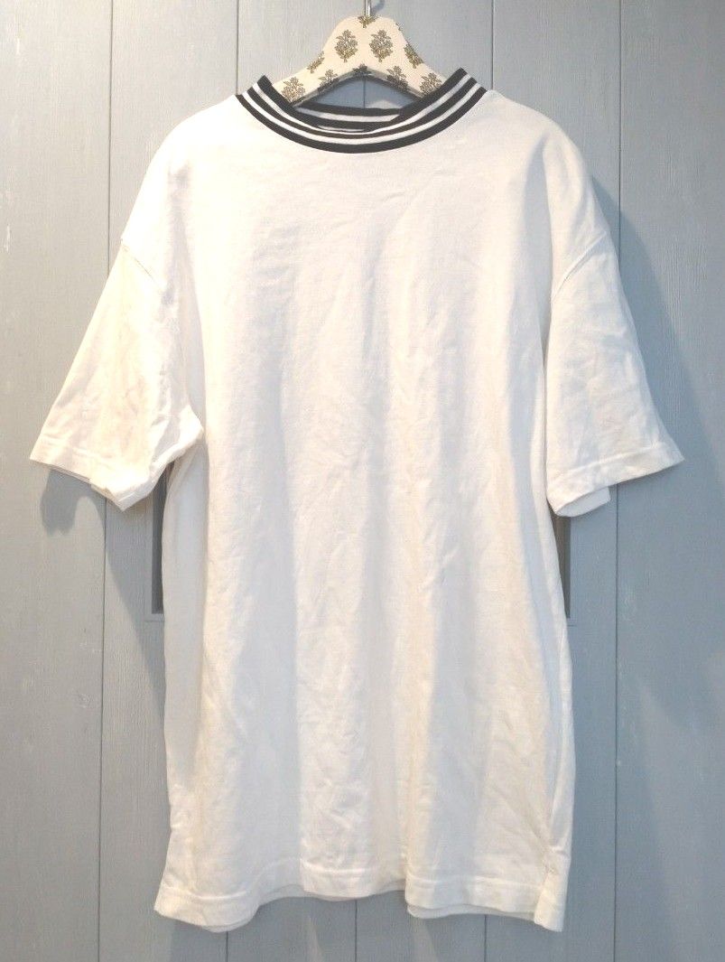 GU  ジーユー　モックネック　Tシャツ　M　ホワイト　白