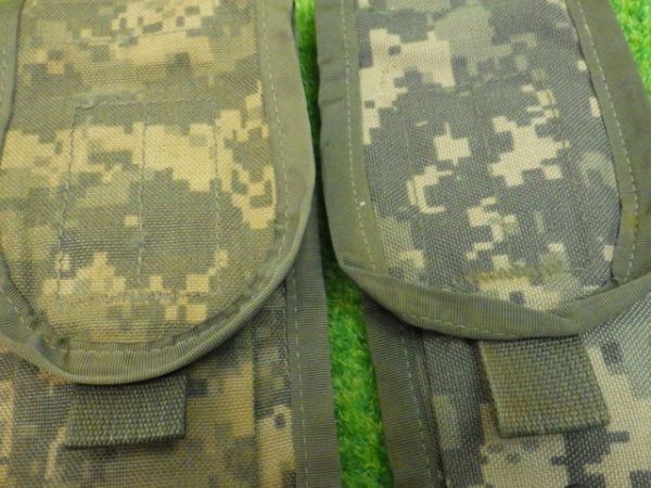 C:人気オススメ！ACUお得!ダブルマガジンポーチ2つセットM4 MAG POUCH MOLLEⅡ DOUBLE サバゲーUSMC沖縄米軍放出♪ミリタリーコスプレ_画像7