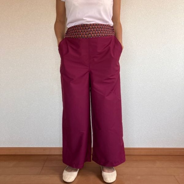 **[ hand made ] easily wide pants 230727P6**