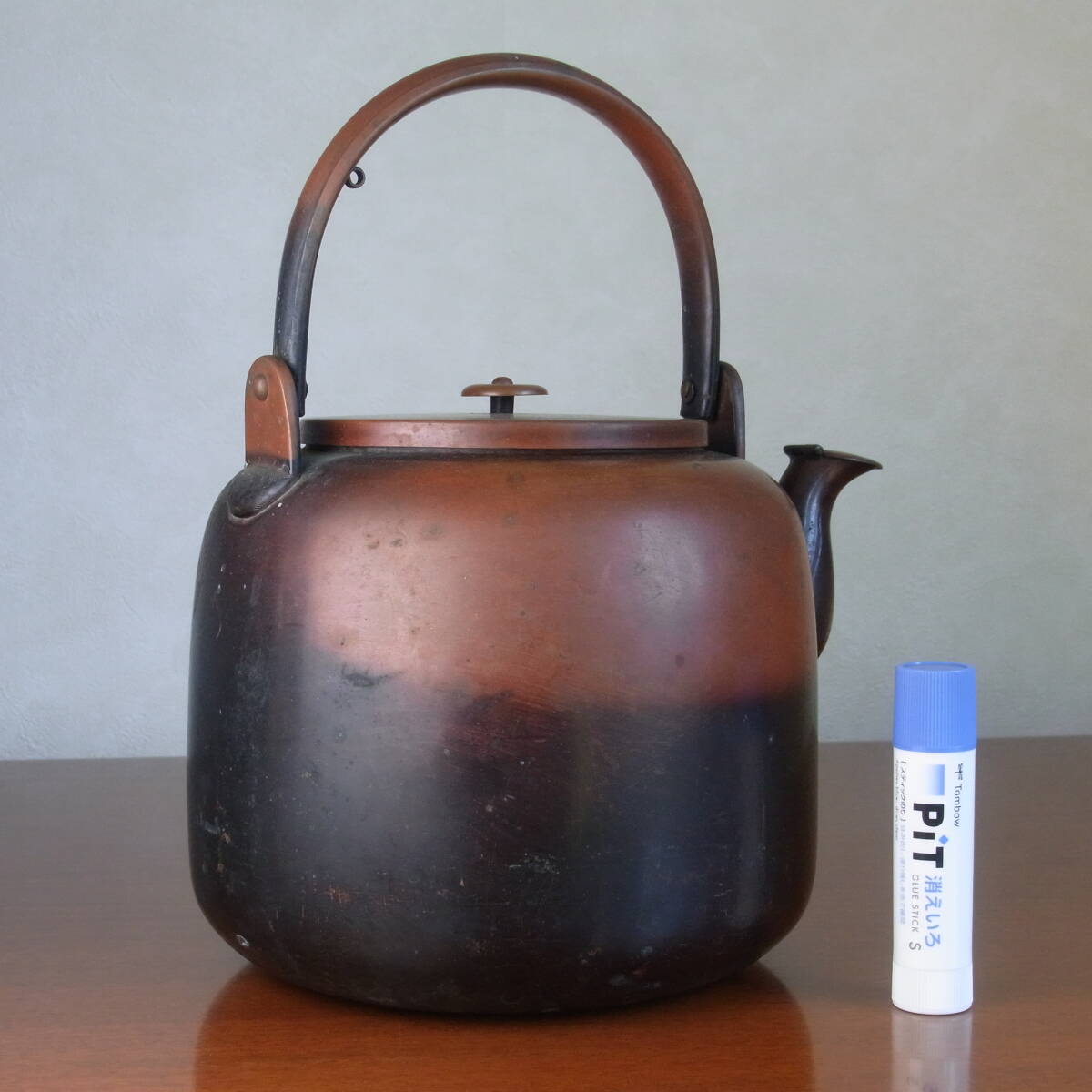 銅製 薬缶 やかん 水注 湯沸し 茶道具 茶器 金属工芸 伝統工芸 アンティーク品_画像4