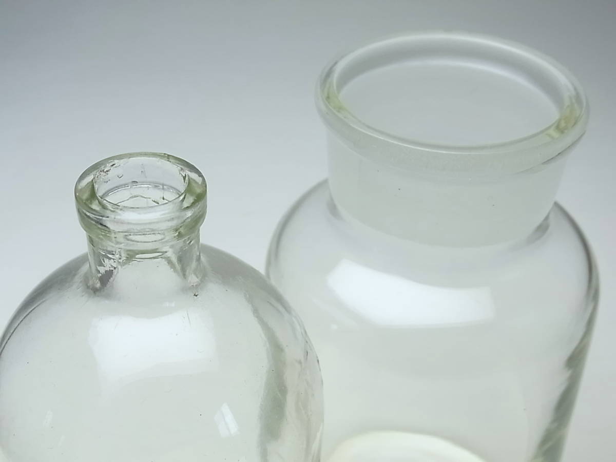 即納特典付き 硬質硝子製 試薬瓶 茶 下口瓶 1個 格安 共栓瓶 500ml