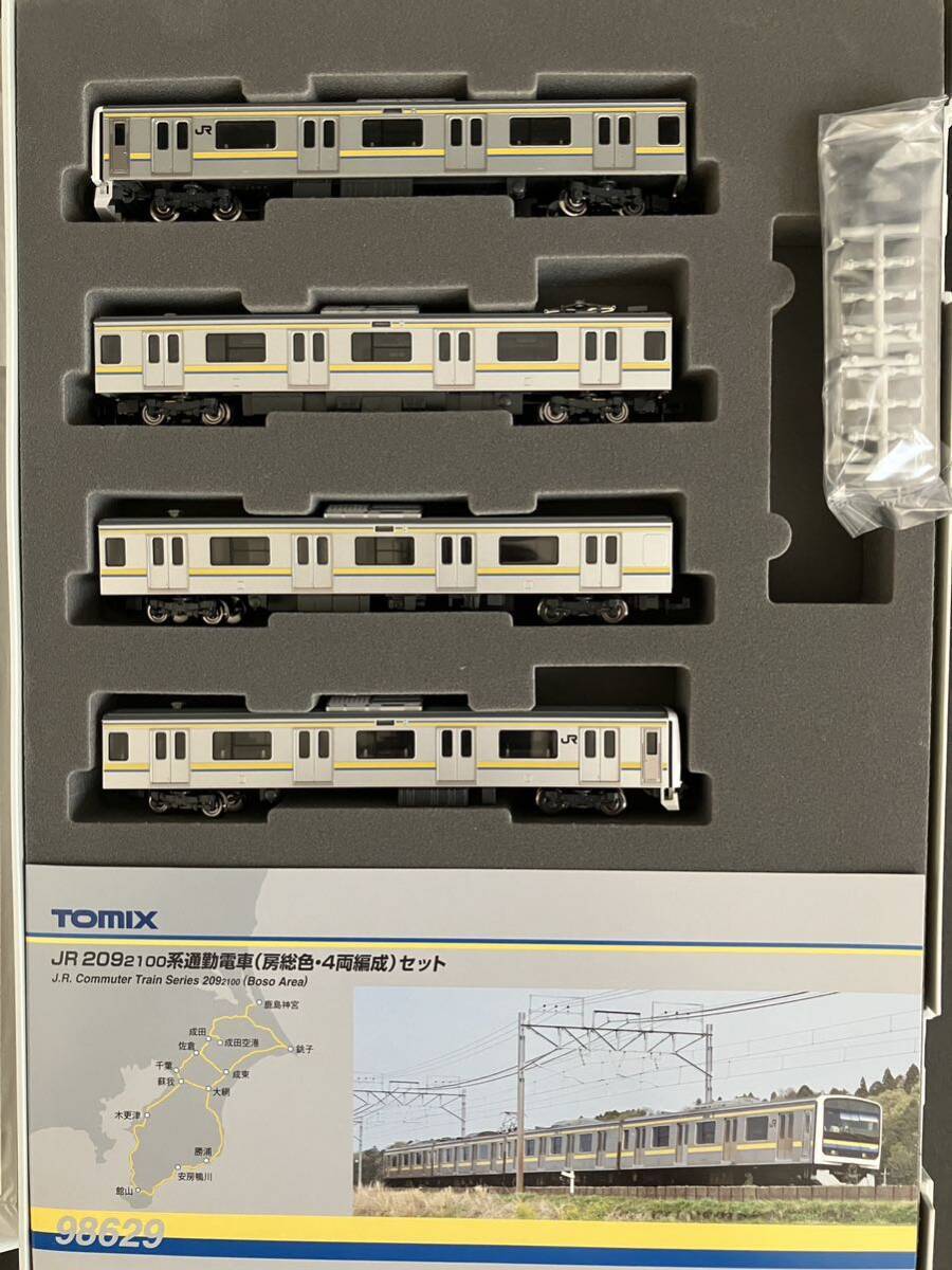 貴重品！！209-2100系通勤電車（房総色・4両編成）セット 209系 98629 TOMIX _画像2