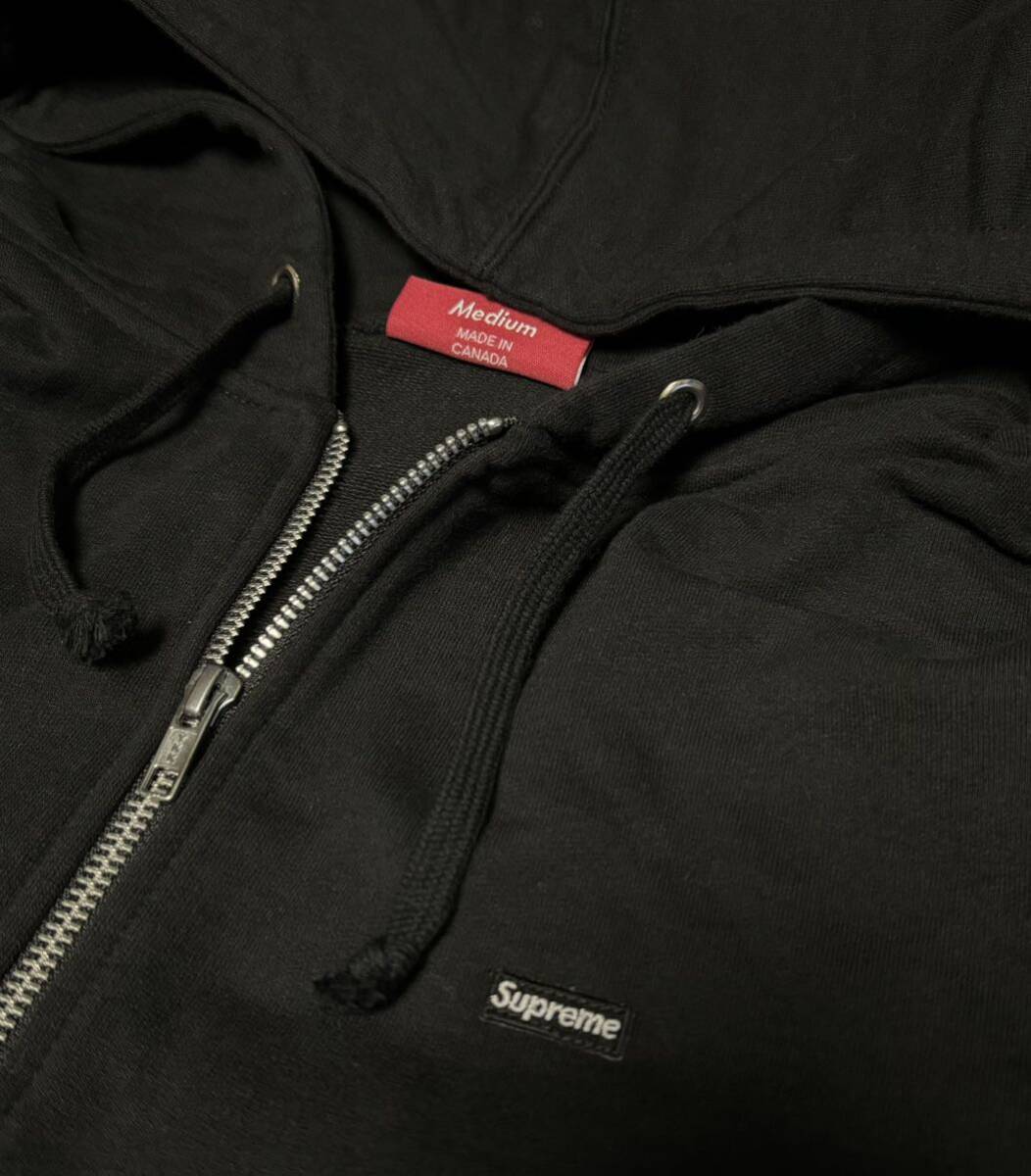 【送料無料】 Supreme Small Box Zip Up Hooded Sweatshirt ブラックシュプリーム パーカー ボックスロゴの画像3