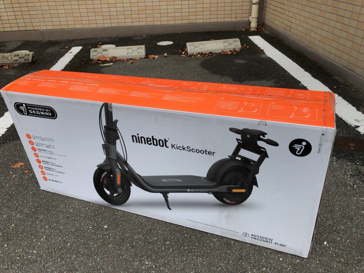 【新品未開封】Segway-Ninebot D-AIR キックスクーター 2022年製 公道走行可能 原付扱い フル日本仕様の画像1