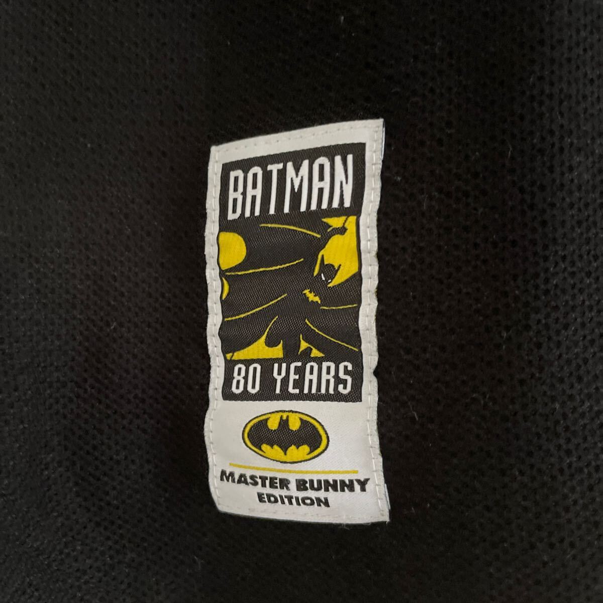 【古着】マスターバニー BATMAN コラボポロシャツ サイズ７（XXL相当）美品 MASTER BUNNY EDITION 送料込 ブラック バットマンの画像4