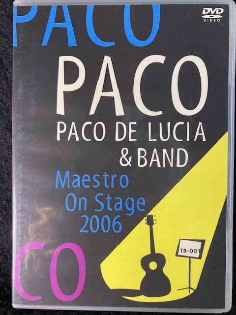 パコ　デ　ルシア　　PACO DE LUCIA 2006年 ライブ プロショット　Maestro On Stage 2006 DVD フラメンコ_画像1