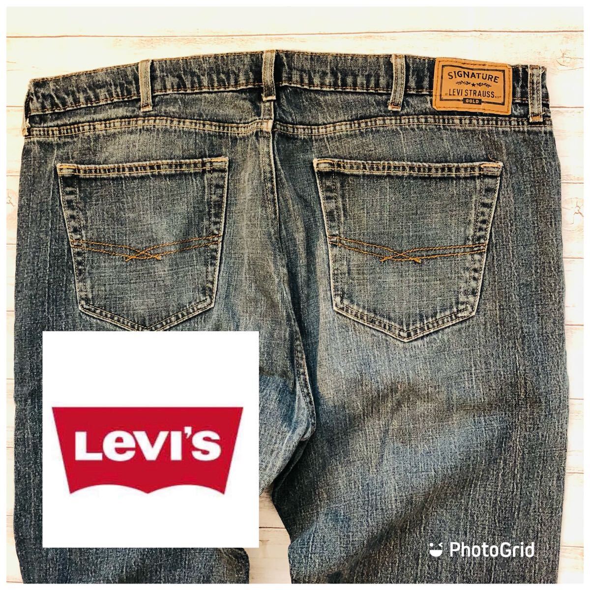 ビッグサイズ リーバイス Levi's 44インチ usedデニム 5Pジーンズ デニムパンツの画像1