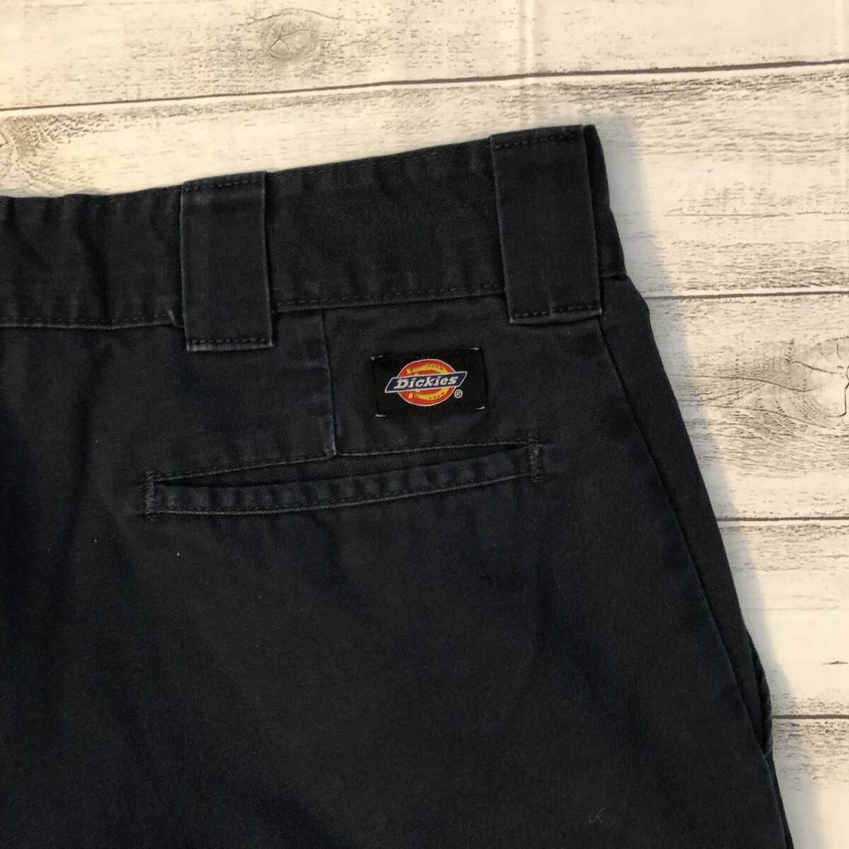 ディッキーズ　Dickies 36インチ　ノータック　トラウザーズ　ワークパンツ　ネイビー_画像3