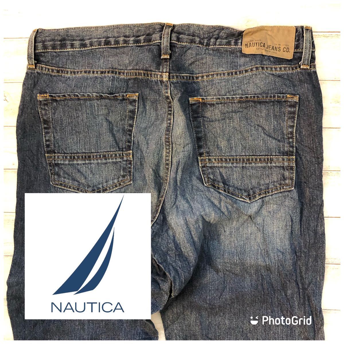 ノーティカ　NAUTICA JEANS 35インチ　リラックスフィット　usedデニム 5Pジーンズ デニムパンツ_画像1