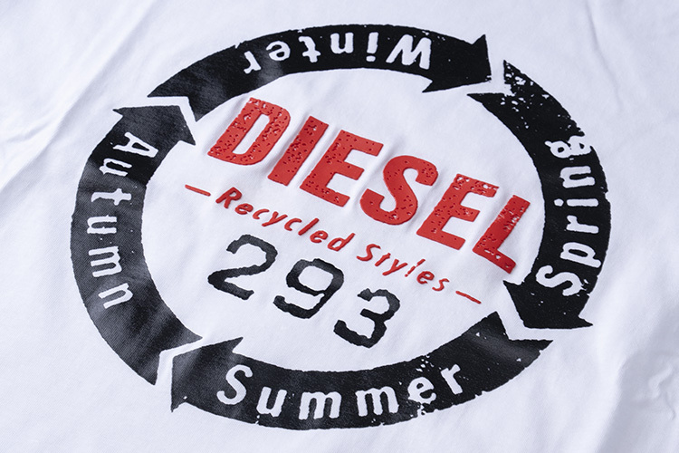 XL/新品 DIESEL ディーゼル ロゴ Tシャツ DIEGO-C1 メンズ レディース ブランド カットソー ホワイト_画像4