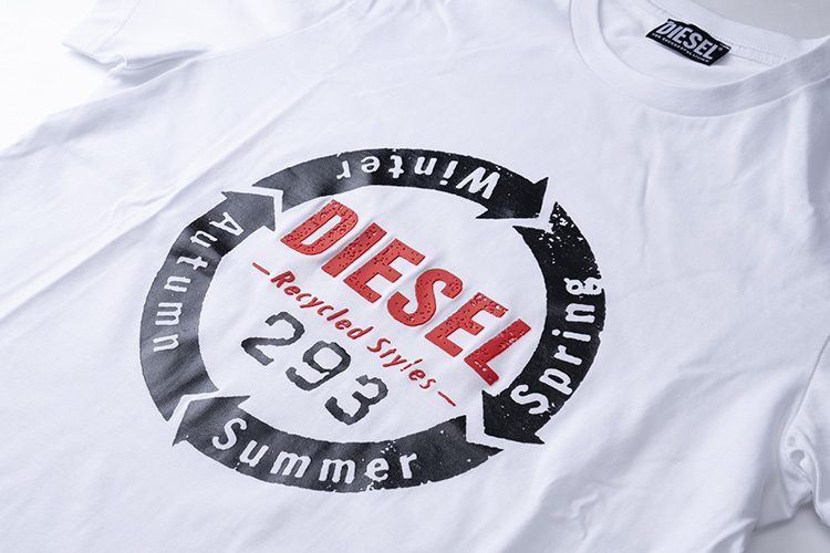 XL/新品 DIESEL ディーゼル ロゴ Tシャツ DIEGO-C1 メンズ レディース ブランド カットソー ホワイト_画像3