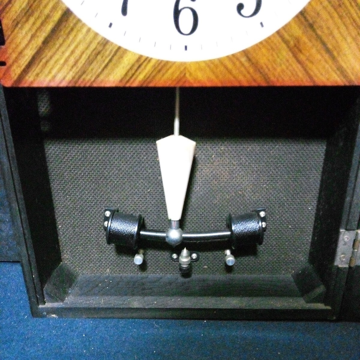 SEIKO セイコー 掛時計 壁掛け時計 柱時計 ランジスタ 「ソノーラ STC-3」 約44×25cm 厚さ約9cm 昭和レトロ 動作未確認 ジャンクの画像3