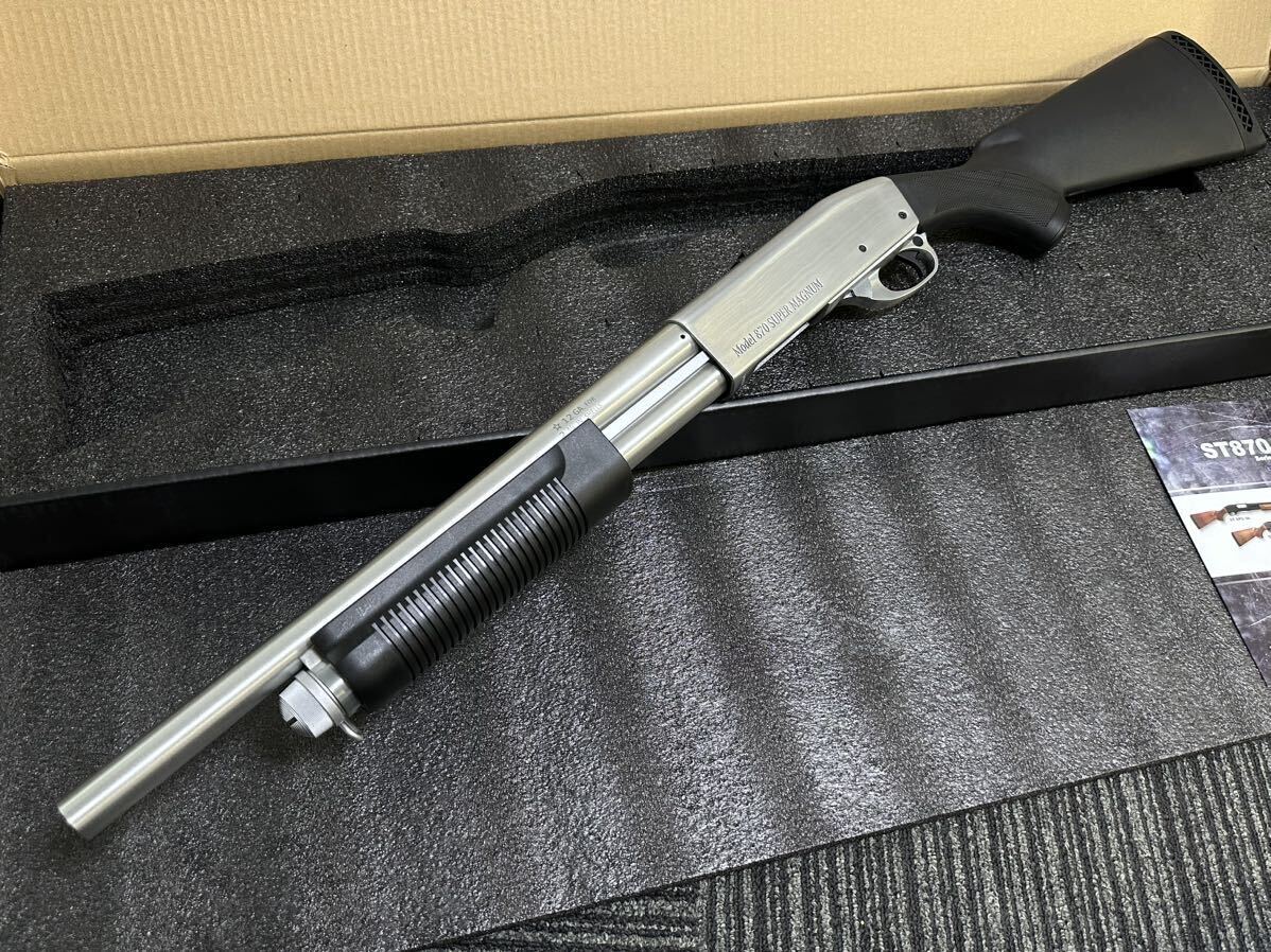 Remington(レミントン) M870 マリーンマグナム エアコッキングショットガン リアルウッド 検索：shotgun/エアガン/の画像1