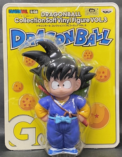 ★ドラゴンボール コレクションソフビフィギュア VOL.3 孫悟空 単品 ソフビ 未開封 鳥山明 非売品 プライズ景品 当時物 美品 レアの画像1