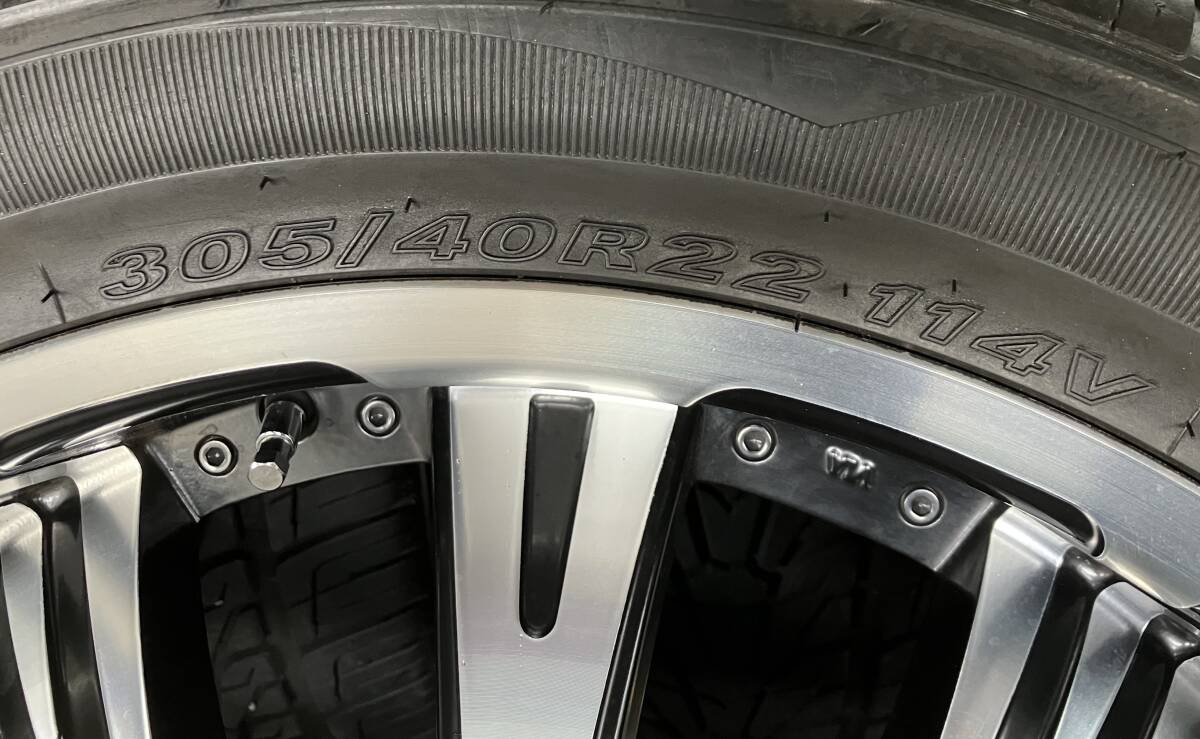 美品！BlackDiamond 305/40R22 ROADSTONE ROADIAN HP 2018年製 4本 ランクル100、200等_画像9