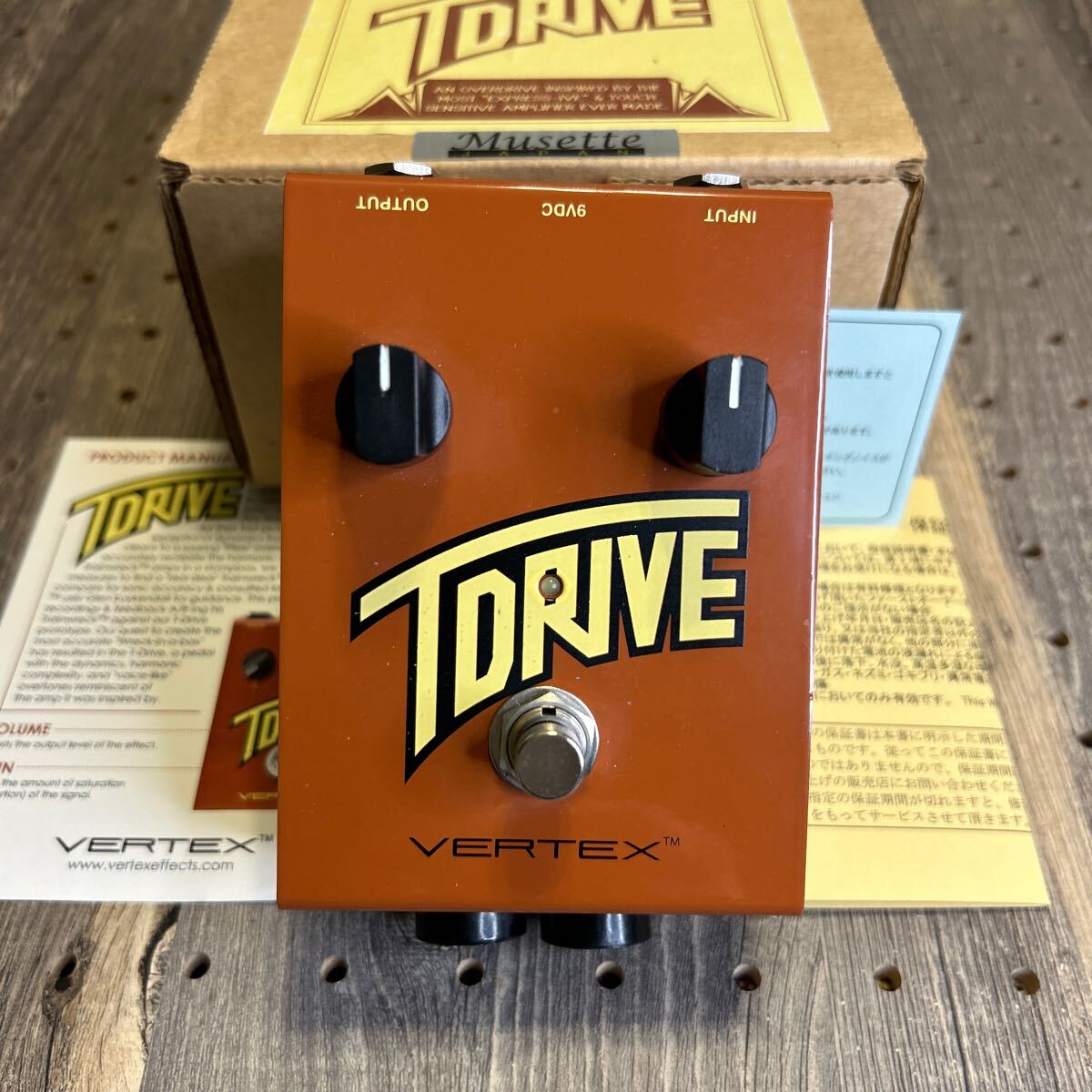 奇跡のオーバードライブ VERTEX T-DRIVE 幻のヴィンテージアンプ TrainWreck Expressをベースに制作されたキラッとした歪みが特徴の画像1