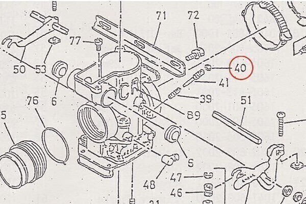 【183】 CRキャブレター Oリング エアスクリュー 純正品番 0901-006-6000 に対応_画像3