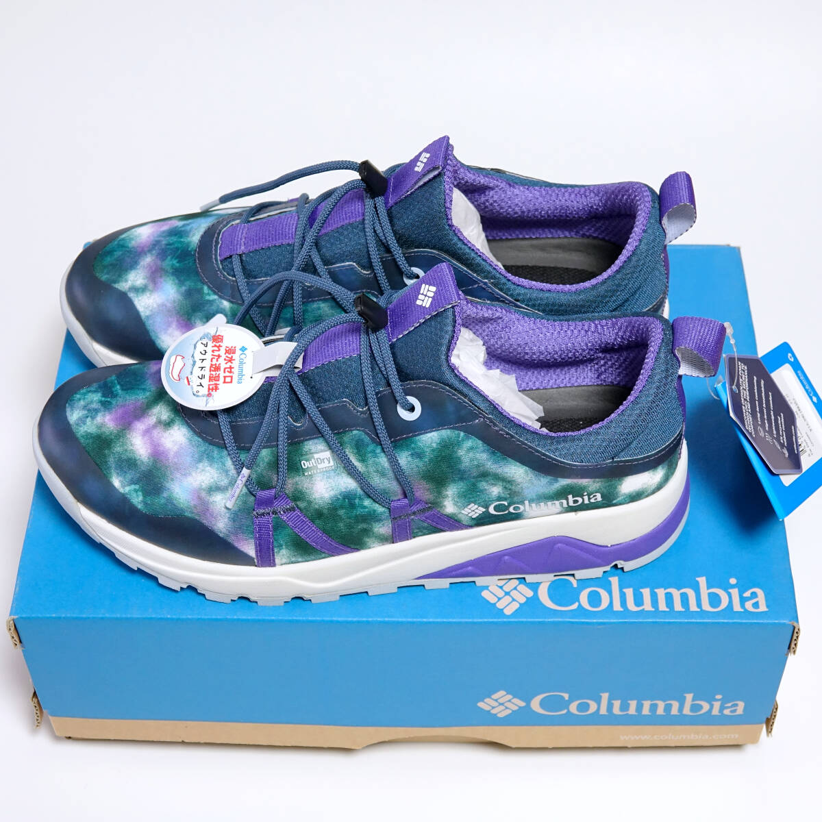 未使用 コロンビア Columbia 防水 トレッキングシューズ ROCK 'N TRAINER III LO OUTDRY 27cm ロックントレイナー Ⅲ ネイビーの画像2