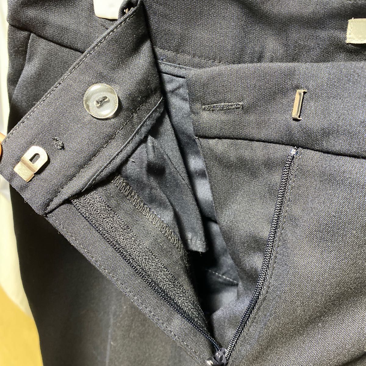 セットアップ H&Mスーツ ジャケット パンツ 紺 ネイビー