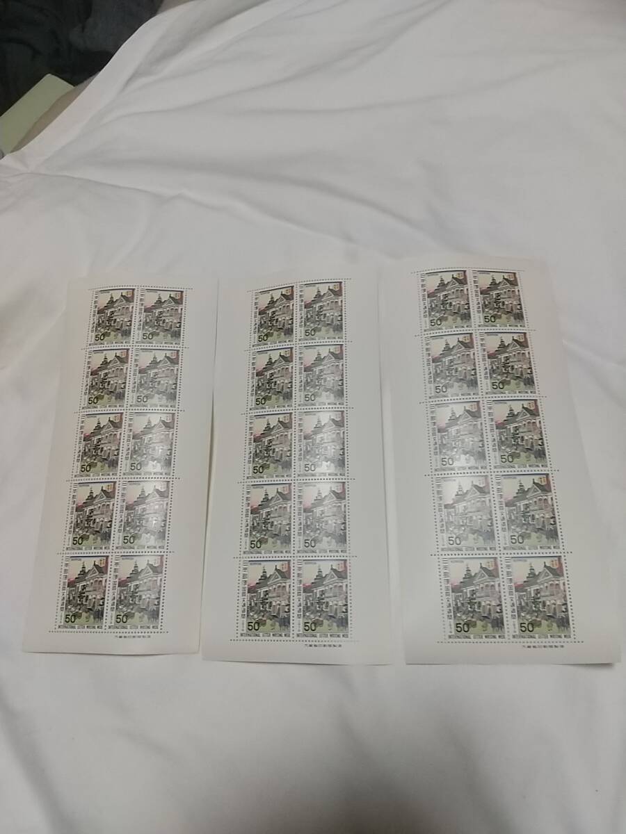 国際文通週間 額面総額14500円分 27シート おまとめ 未使用 の画像3