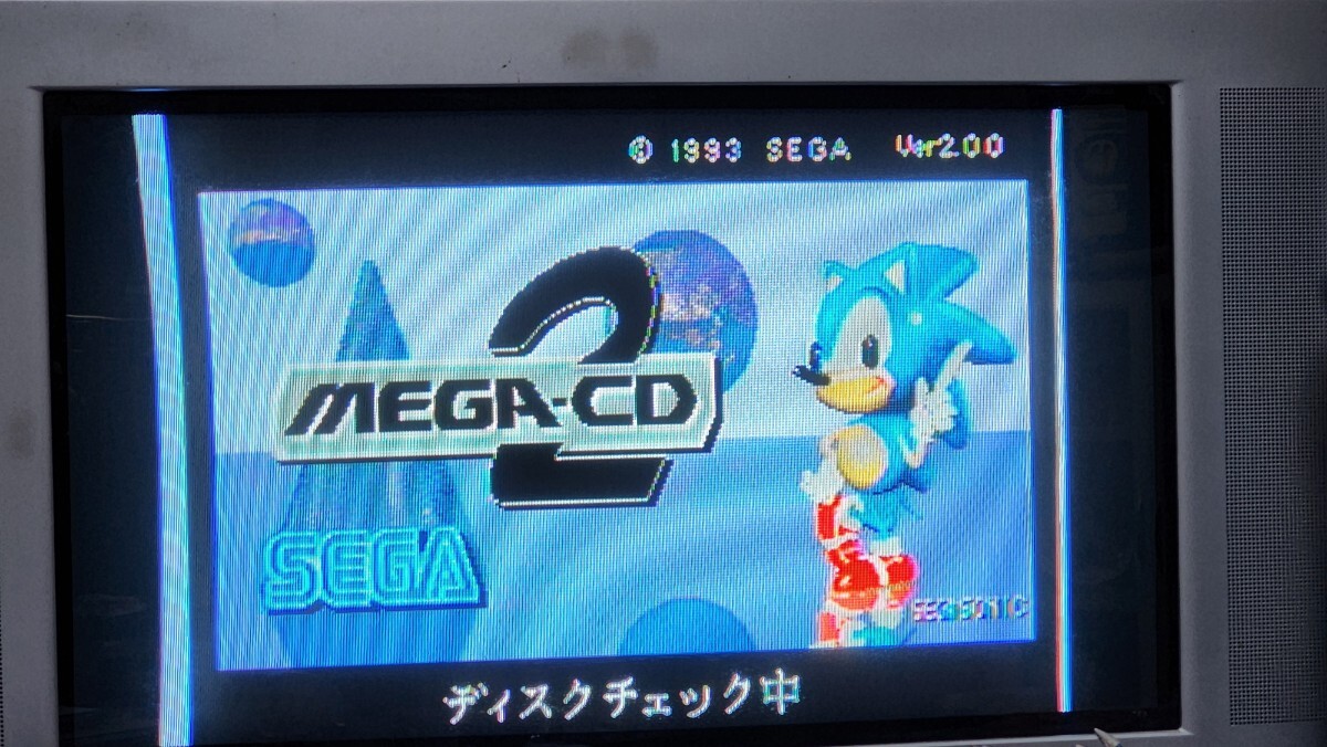 SEGA セガ メガドライブ2＋メガCD2 ジャンク品_画像3