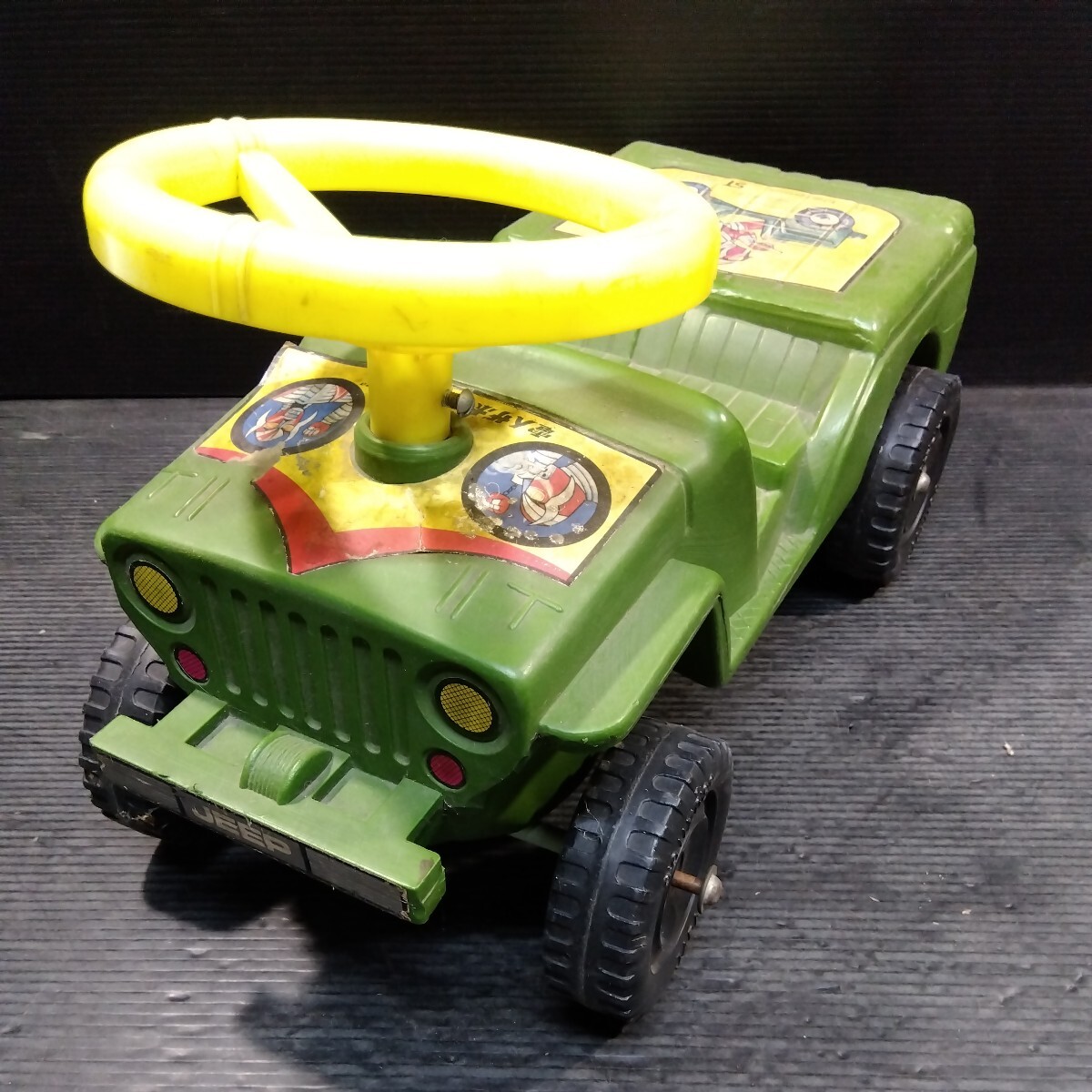  Showa Retro транспортное средство Nakayama завод Denjin Zaborger Jeep пара .. детский оснащение для игровой площадки omo коричневый игрушка подлинная вещь каток на пневматических шинах колесо есть .. старый инструмент 