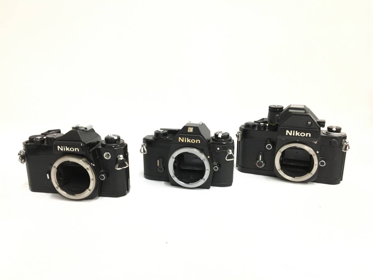 ☆ NIKON フィルムカメラ まとめ 1 ☆Nikon FM + FM2 + Nikon EM + Nikomat 他4台 レンズ4本 ニコンの画像5