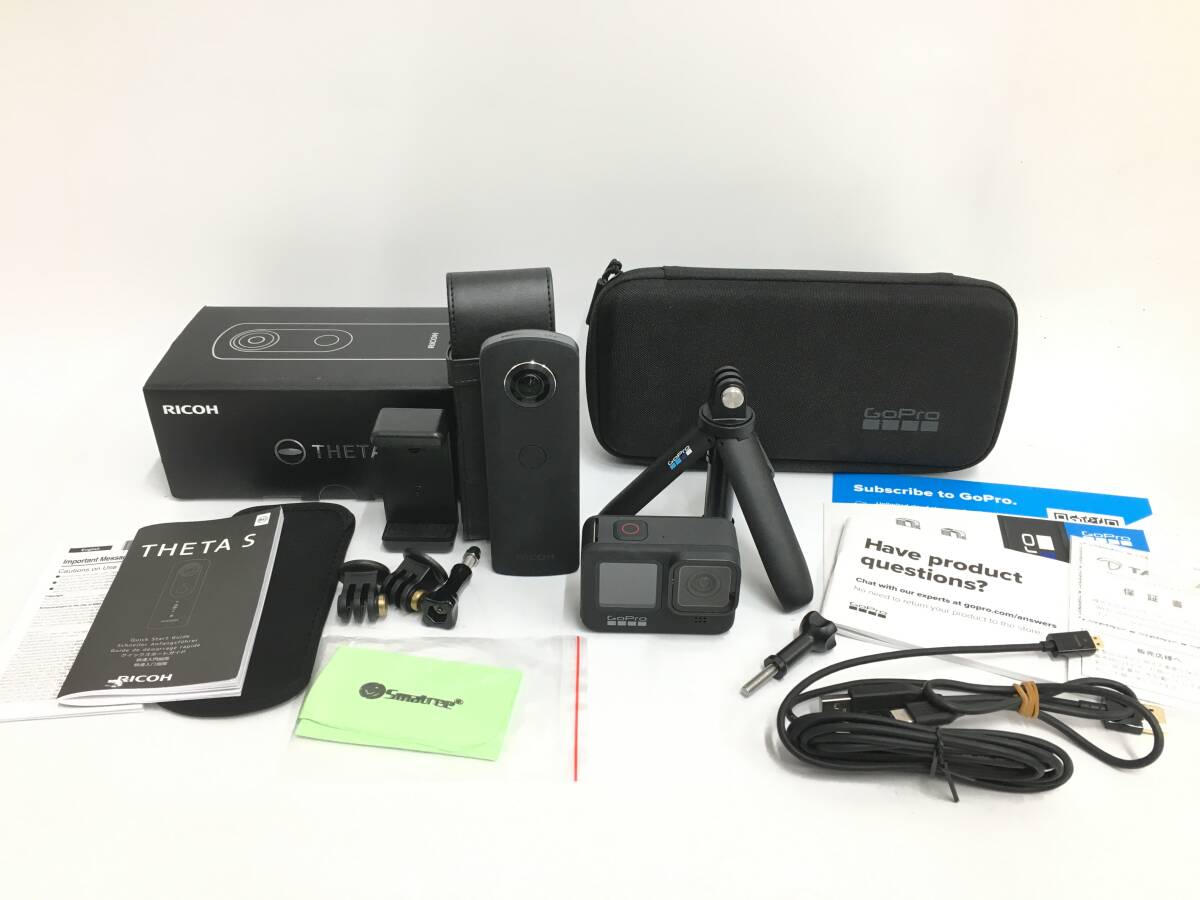 ★ GoPro HERO9 Black + RICOH THETA S ★ ゴープロ リコー アクションカメラ コンパクトデジタルカメラの画像1