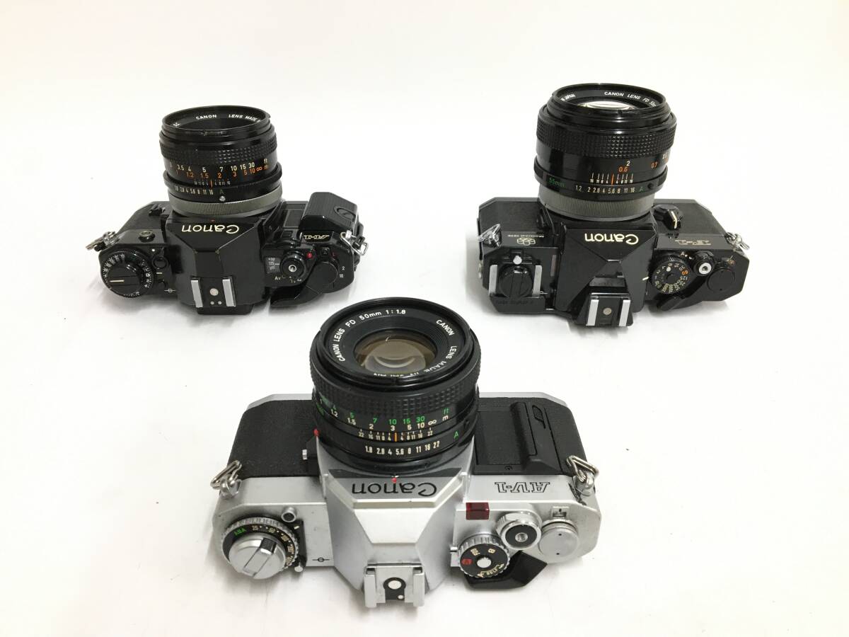 * Canon film single‐lens reflex camera summarize 3 * F-1 + AV-1 + A-1 other lens 5ps.@ Canon 