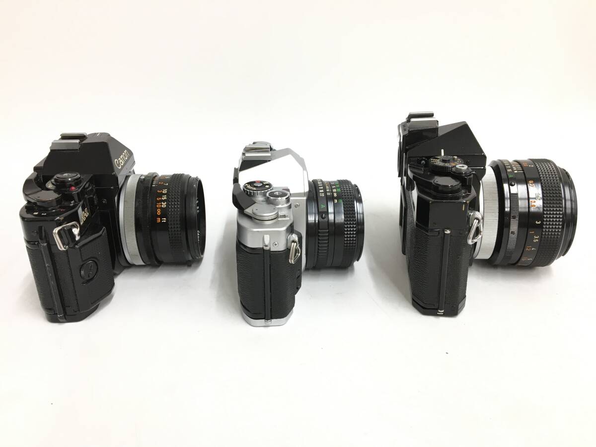 * Canon film single‐lens reflex camera summarize 3 * F-1 + AV-1 + A-1 other lens 5ps.@ Canon 