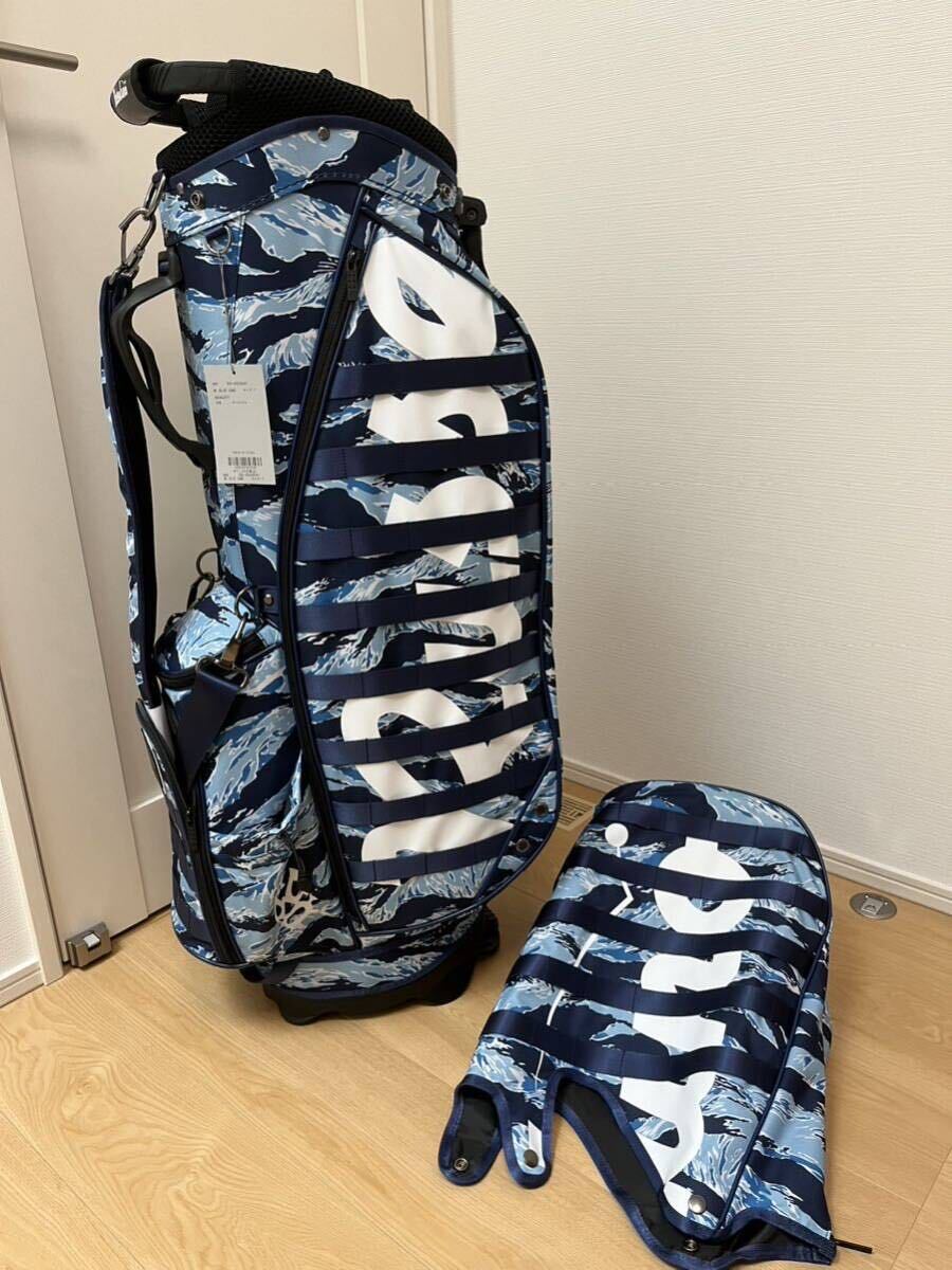 新品 タグ付き ラッセルノ Russeluno 限定 ラッセルノ ルチャ カモフラ柄 ゴルフ スタンド式 キャディバッグ 数量限定 即完売