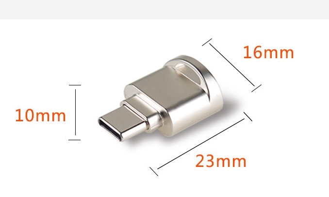 マイクロ SD カード リーダー タイプ C type-C Macスマホ(灰色)_画像6